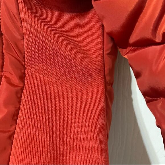 CI Sono Los Angeles Burnt Orange Quilted Puffer Jacket Size Small - Picture 9 of 12
